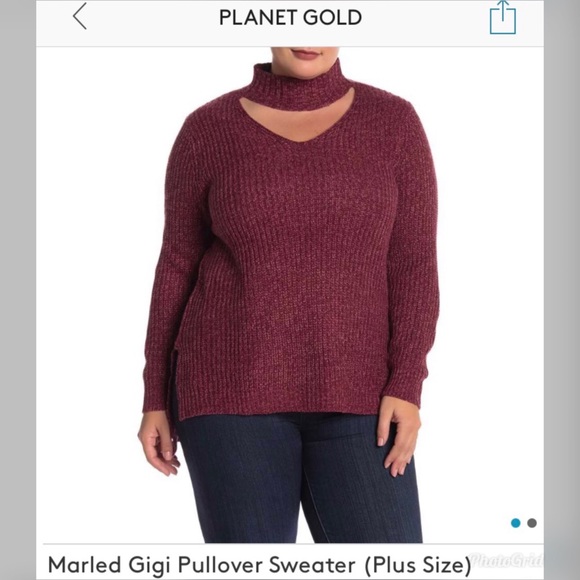 planet gold sweater